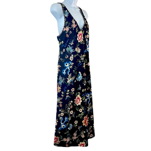 Natori Y2K Eden Floral Midi Satin Slip Dress Nightgown Size S - Picture 3 of 13